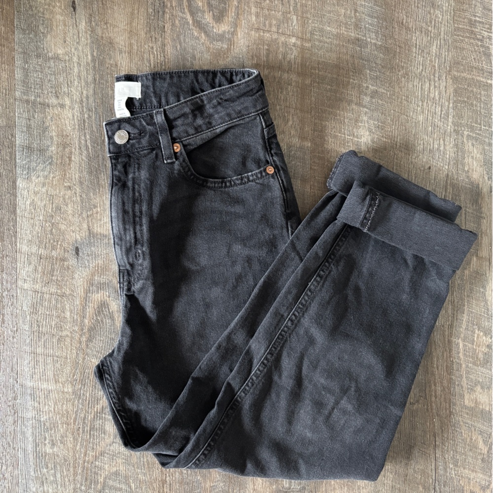 H&M Women's High Rise Black Jeans